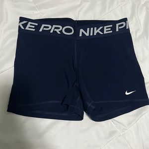 Navy blue Nike pro spandex